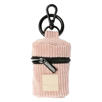 FuzzYard Life Corduroy Dog Poo Bag Dispenser in Soft Blush