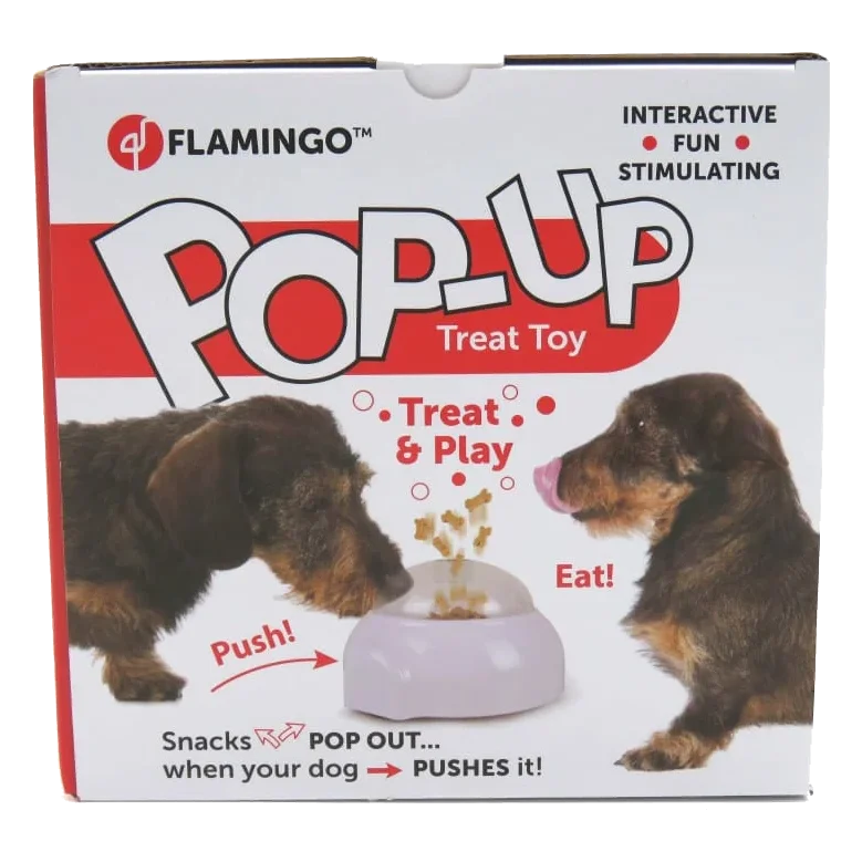 Flamingo Pop-Up Treat Dispenser Dog Toy