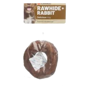 Flamingo Rabbit Donut Dog Chew, 10 cm, 110 g