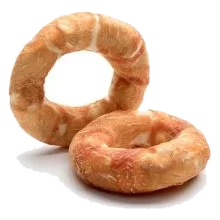 Chicken Donut Dog Chew 11 cm, Loose