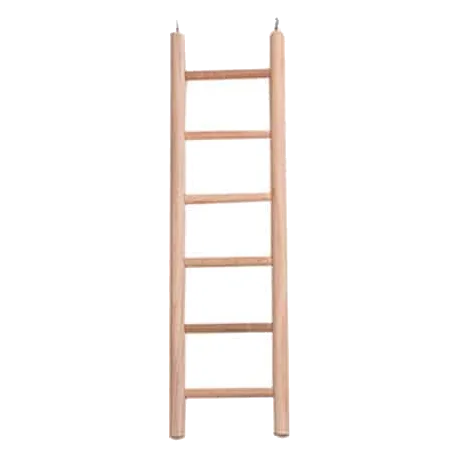 Wooden 6-step bird ladder