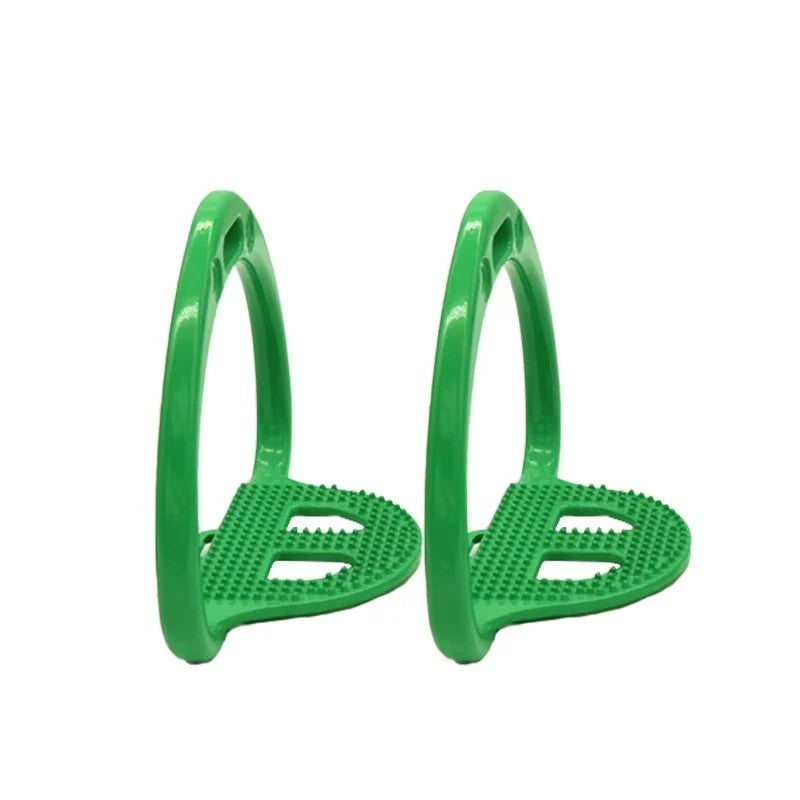 Aluminium stirrups with non-slip pad, 4 colours