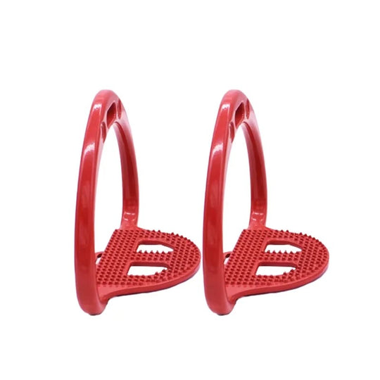 Lightweight aluminium stirrups with non-slip tread
