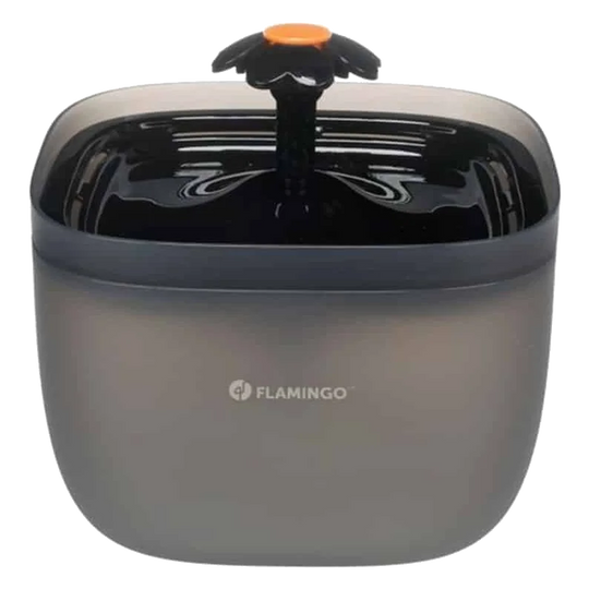 Flowie square black cat water fountain 2 L