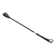 Black riding crop with non-slip grip