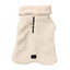 FuzzYard The Cosy high-neck dog coat, Eggshell (size 1)