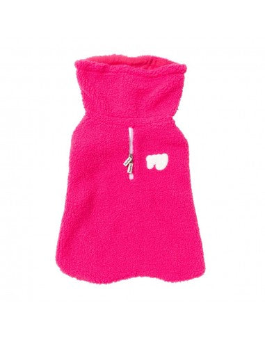 FuzzYard The Snuggle high-neck dog coat, pink (size 2)