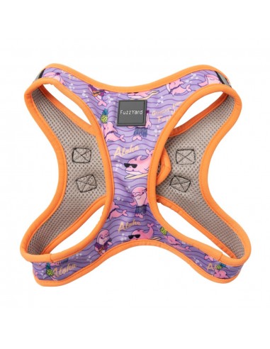FuzzYard Aloha Dolphins Breathable Step-In Dog Harness