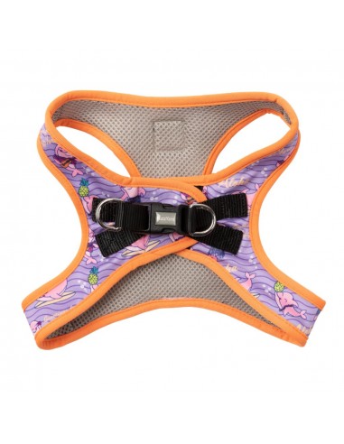 FuzzYard Aloha Dolphins Breathable Step-In Dog Harness
