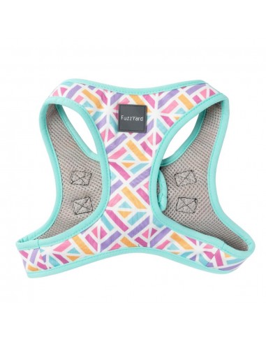 FuzzYard Bubblegum Burst Breathable Step-In Dog Harness