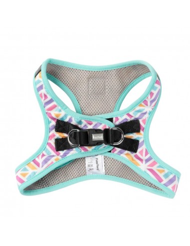 FuzzYard Bubblegum Burst Breathable Step-In Dog Harness
