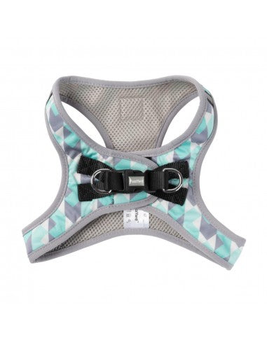 FuzzYard Mint Fizz step-in dog harness with reflective strips