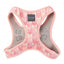 FuzzYard Pink Lemonade step-in dog harness with reflective strips