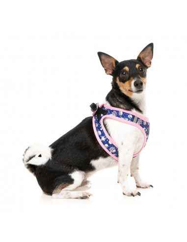 FuzzYard Pluto Pup step-in dog harness with reflective strips