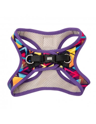 FuzzYard Prism step-in dog harness with reflective strips, size XL