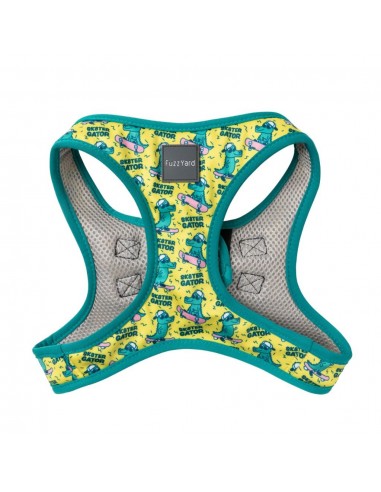 FuzzYard Sk8ter Gator step-in dog harness with reflective strips