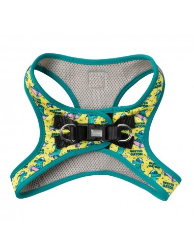 FuzzYard Sk8ter Gator step-in dog harness with reflective strips