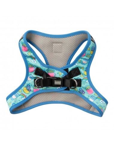FuzzYard Wakey Wakey step-in dog harness with reflective strips