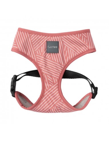 Breathable Lycra dog harness FuzzYard Thornbury Brick Red