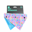 FuzzYard Bubblegum Burst reversible dog bandana, size S/M