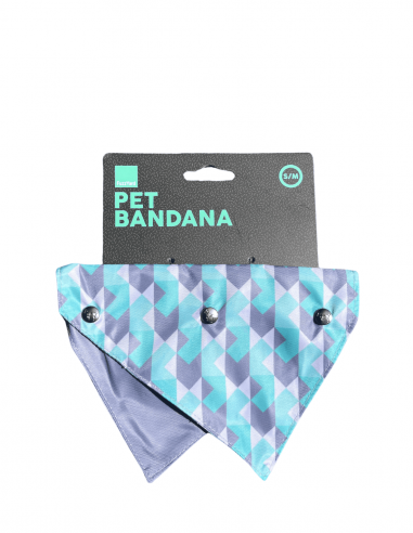 Reversible dog bandana FuzzYard Mint Fizz, size S/M