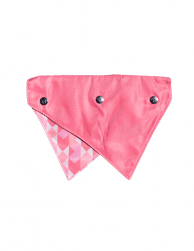 Reversible dog bandana FuzzYard Pink Lemonade, size M/L