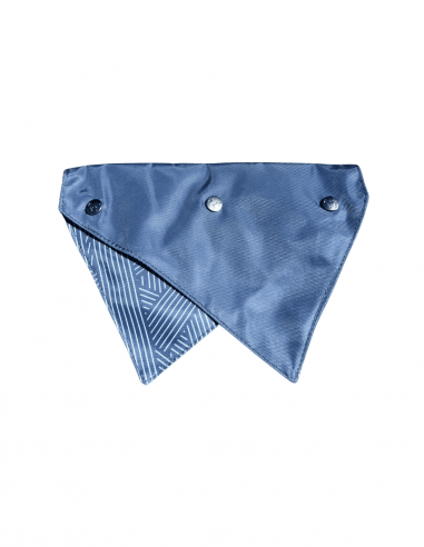 Reversible dog bandana FuzzYard Thornbury Aegean Blue M/L