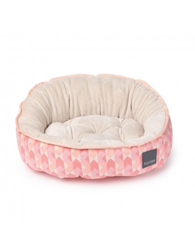 FuzzYard Pink Lemonade reversible dog bed (size M)
