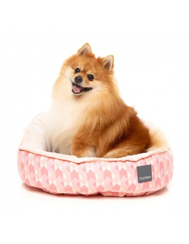 FuzzYard Pink Lemonade reversible dog bed (size M)
