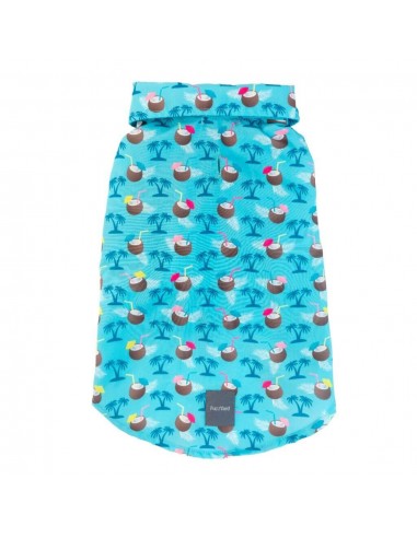 FuzzYard Blue Oasis Hawaiian dog shirt (size 4)