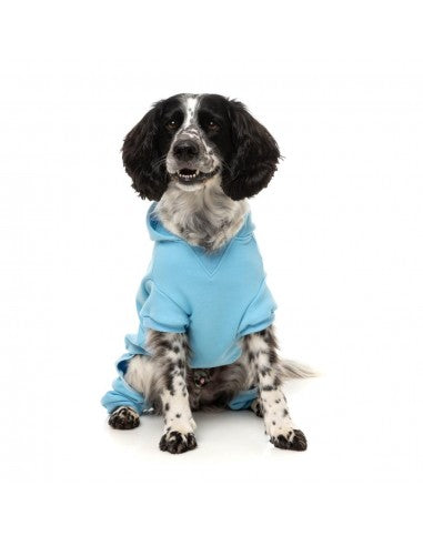 FuzzYard Chillin' Hooded Dog Tracksuit, Blue