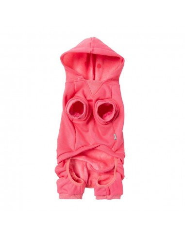 FuzzYard Chillin' Hooded Dog Tracksuit, Pink