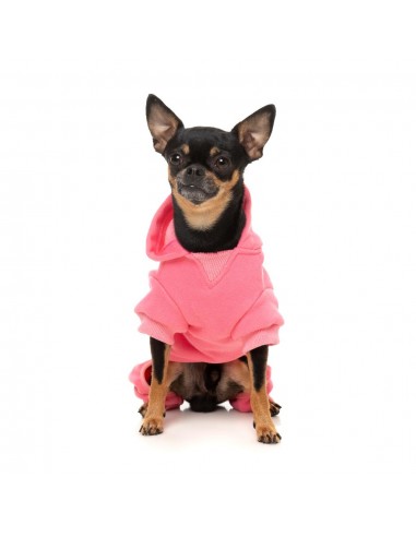 FuzzYard Chillin' Hooded Dog Tracksuit, Pink