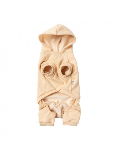 FuzzYard Urban Cotton Dog Hoodie, Buttermilk