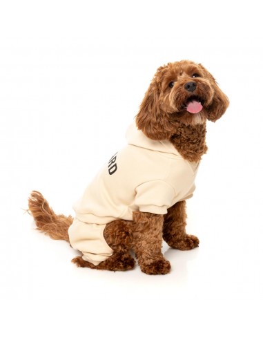 FuzzYard Urban Cotton Dog Hoodie, Buttermilk