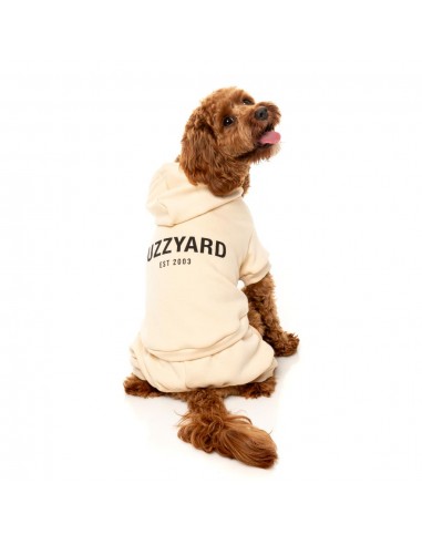 FuzzYard Urban Cotton Dog Hoodie, Buttermilk