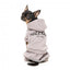 FuzzYard Urban Cotton Dog Hoodie, Light Grey