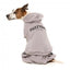 FuzzYard Urban Cotton Dog Hoodie, Light Grey