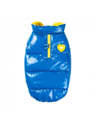 FuzzYard Amor Puffer Dog Coat, Cobalt Blue
