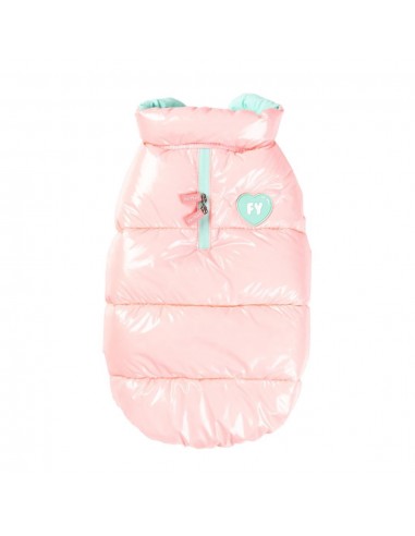FuzzYard Amor Puffer Dog Coat, Bubblegum Pink