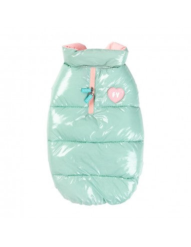FuzzYard Amor Puffer Dog Coat, Mint