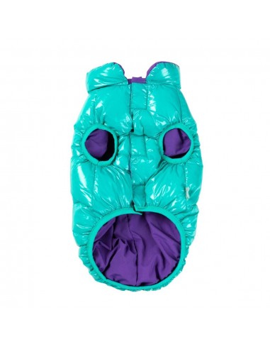 FuzzYard Amor Puffer Dog Coat, Turquoise