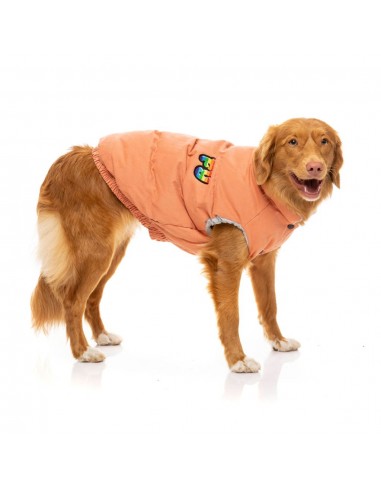 Cotton padded dog coat FuzzYard Ashbury in peach