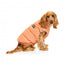 Cotton padded dog coat FuzzYard Ashbury in peach