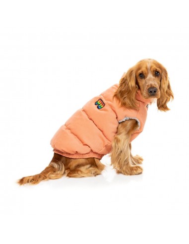 Cotton padded dog coat FuzzYard Ashbury in peach