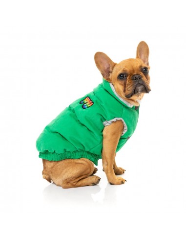 Cotton padded dog coat FuzzYard Ashbury in green