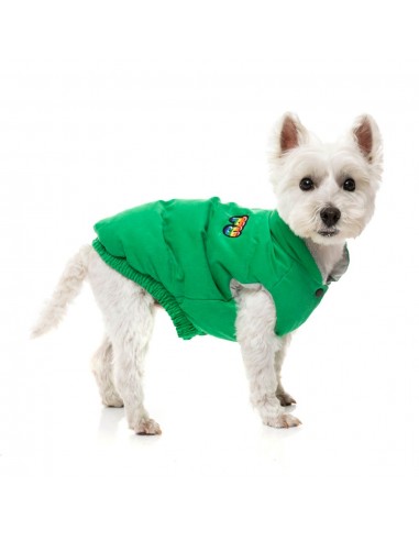 Cotton padded dog coat FuzzYard Ashbury in green
