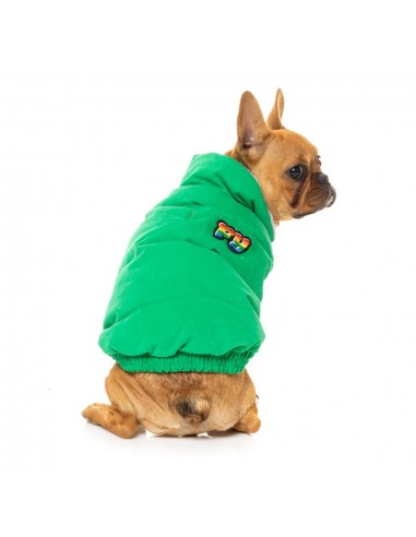 Cotton padded dog coat FuzzYard Ashbury in green