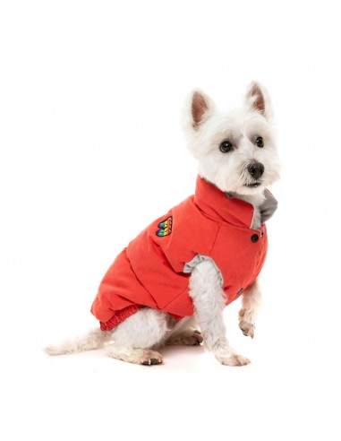 Cotton padded dog coat FuzzYard Ashbury in vintage red