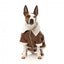 FuzzYard Ava dog aviator jacket in brown